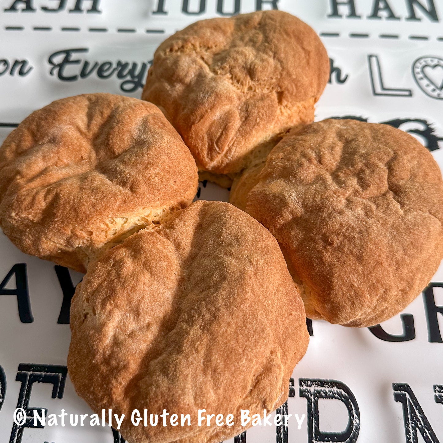 White Burger Buns 4pk