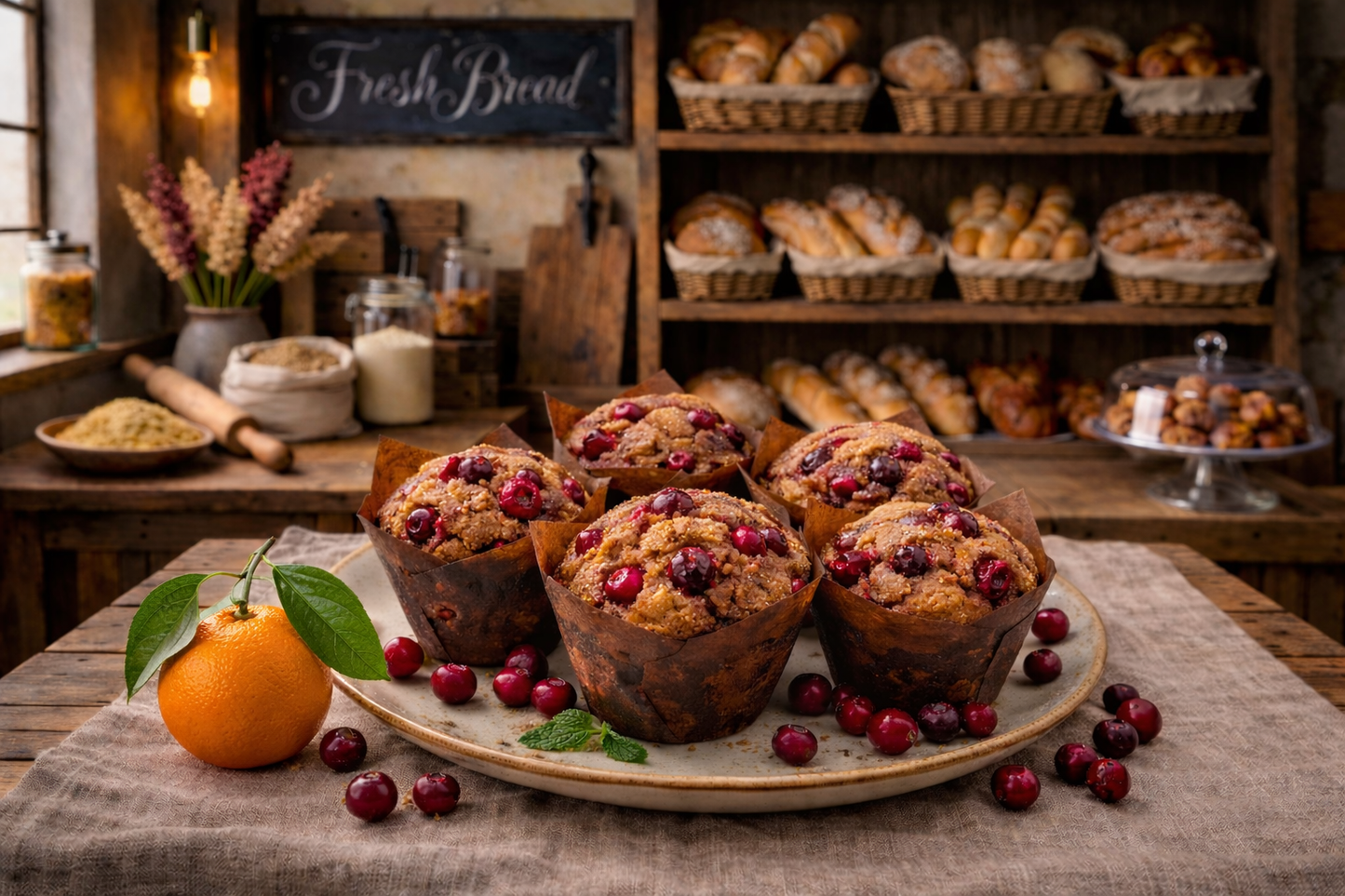 Orange Cranberry Muffins 3 pk