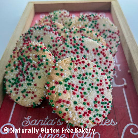 Christmas Nonpareils Sugar Cookies 10 pk