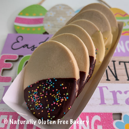 Easter Chocolate Dipped Shortbread Eggs 6PK