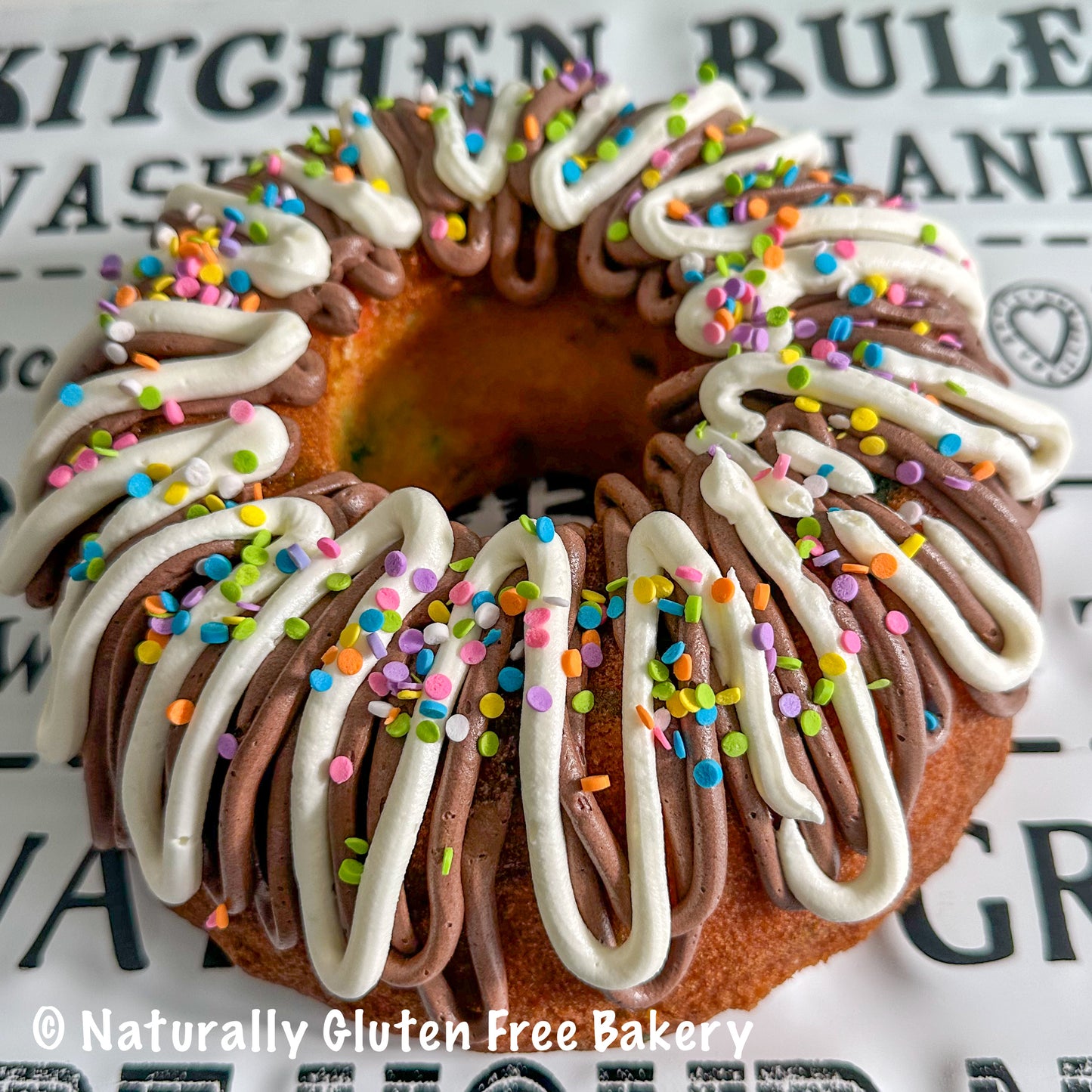 White Sprinkle Bundt Cake