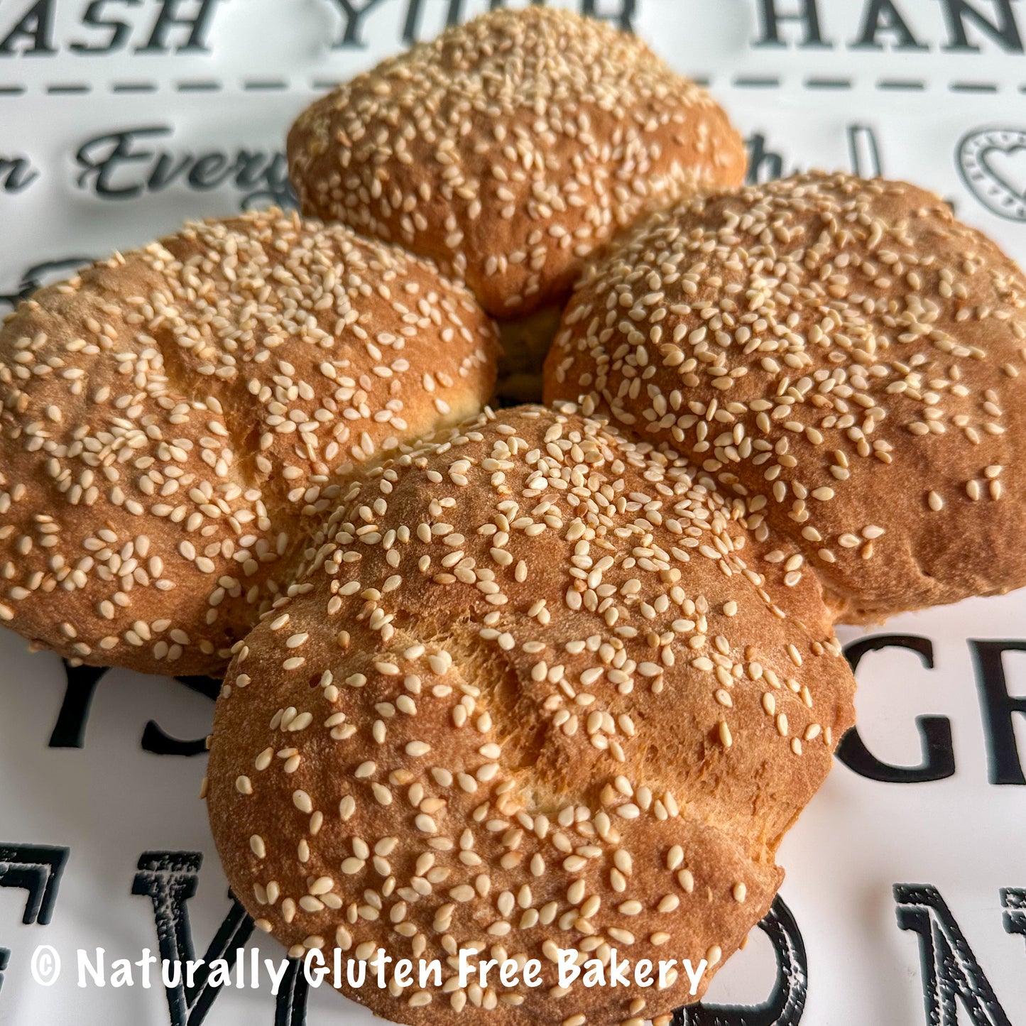 Sesame Burger Buns 4pk