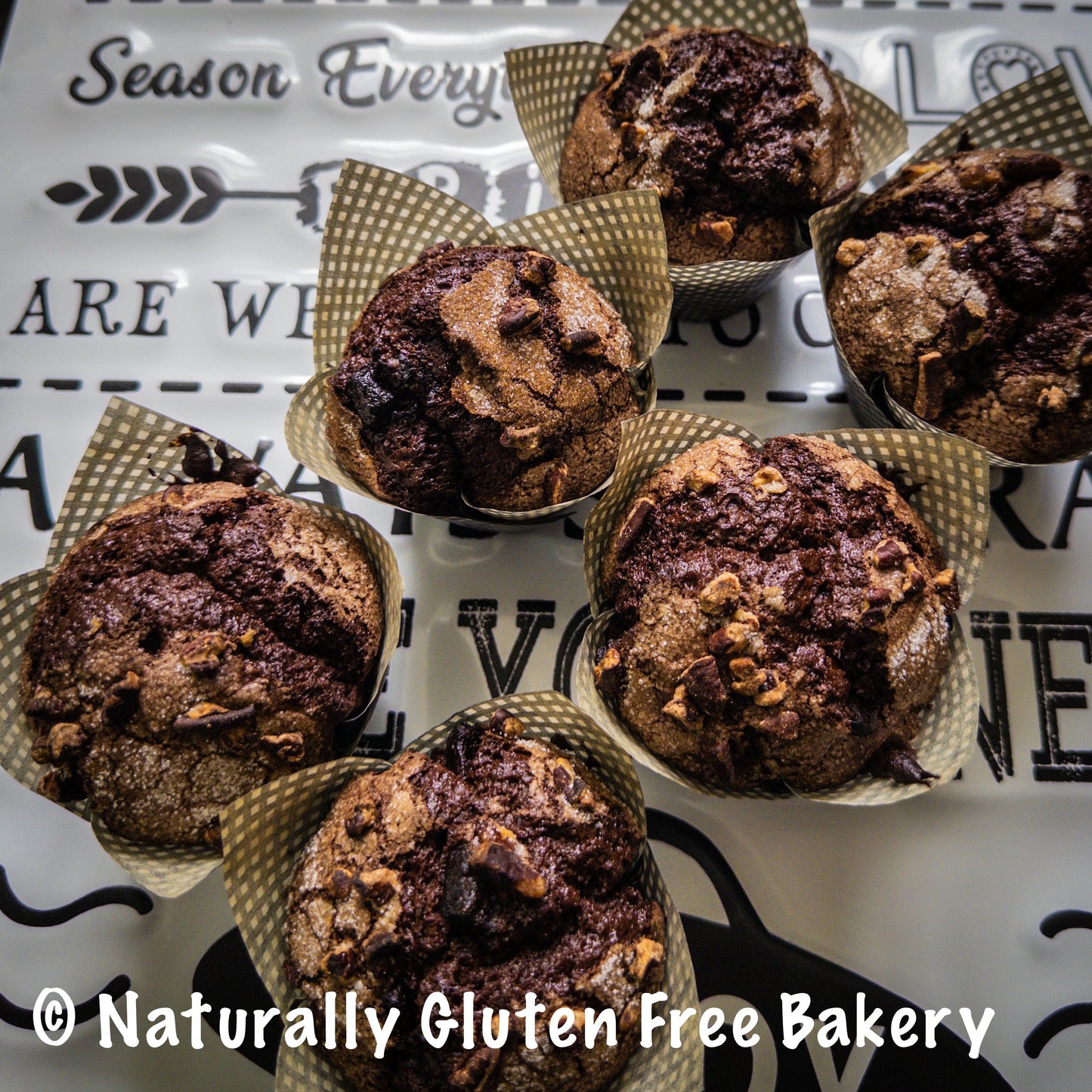Double Chocolate Pecan Muffins 3 pk