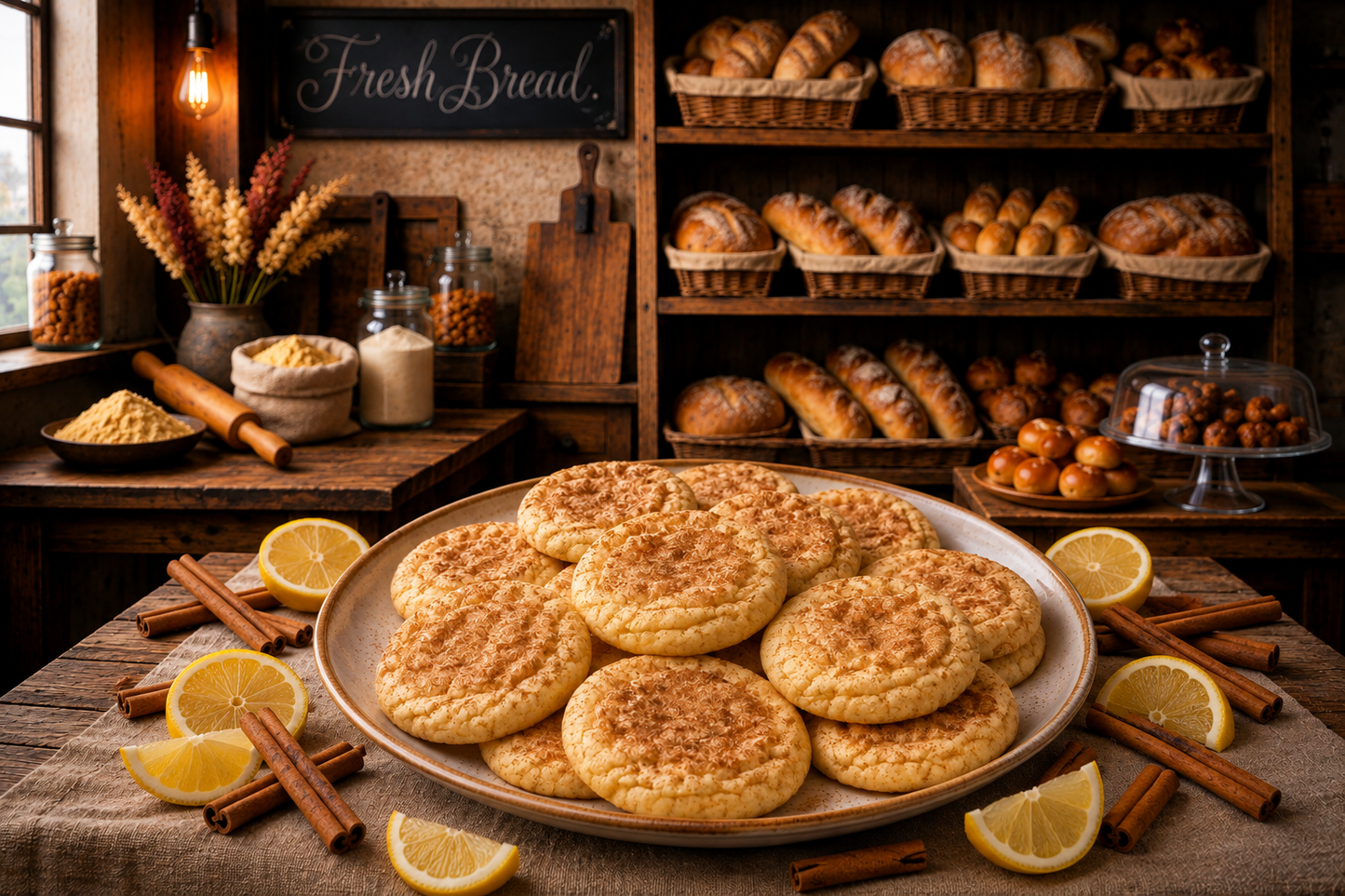 Lemon Snickerdoodle Cookies 8 Pack