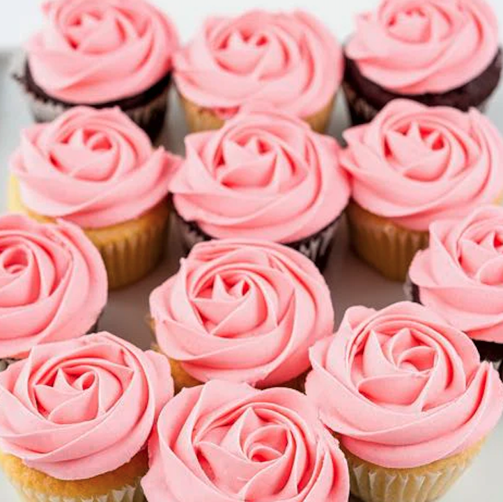 Valentines Day Cupcakes Boxed with Sprinkles 6 pack