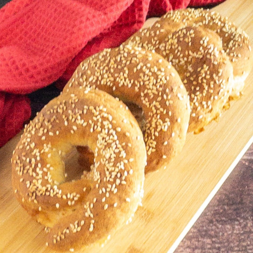 Gluten Free Sesame Seed Bagels