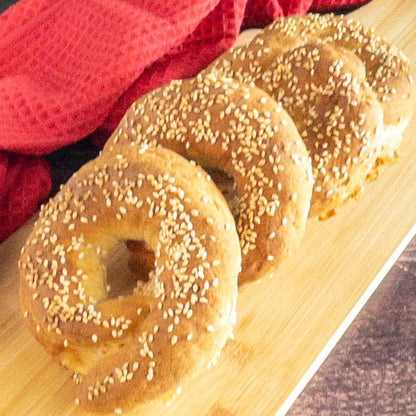 Gluten Free Sesame Seed Bagels