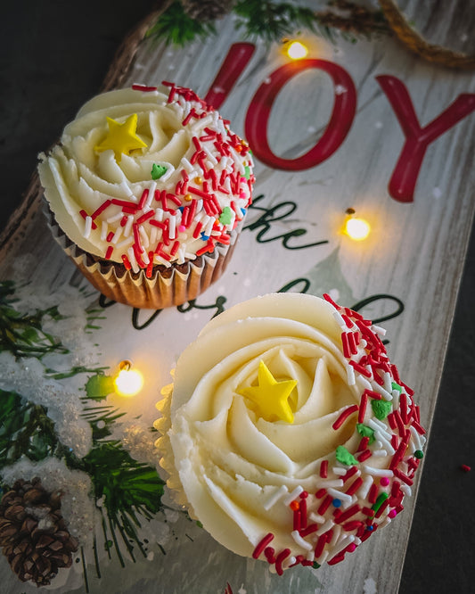 Christmas Sprinkles Cupcakes 6 pack